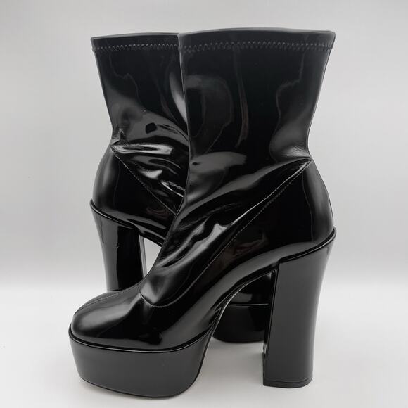 Stuart Weitzman Womens Skyhigh 145 Platform Mid Calf Bootie US 10 Black NWOB - Picture 7 of 12